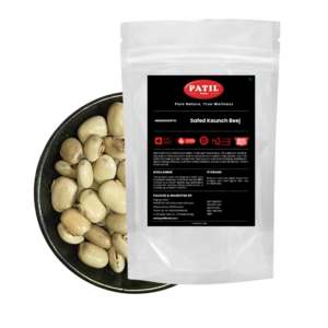 Patil Foods Kaunch Safed Whole Seeds Mucuna pruriens FSSAI certified Ayurvedic herb India no preservatives worldwide shipping