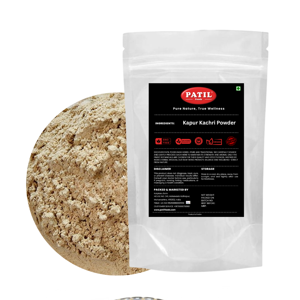 Kapur Kachri Powder | Hedychium Spicatum - Ayurvedic Wellness | Patil Foods