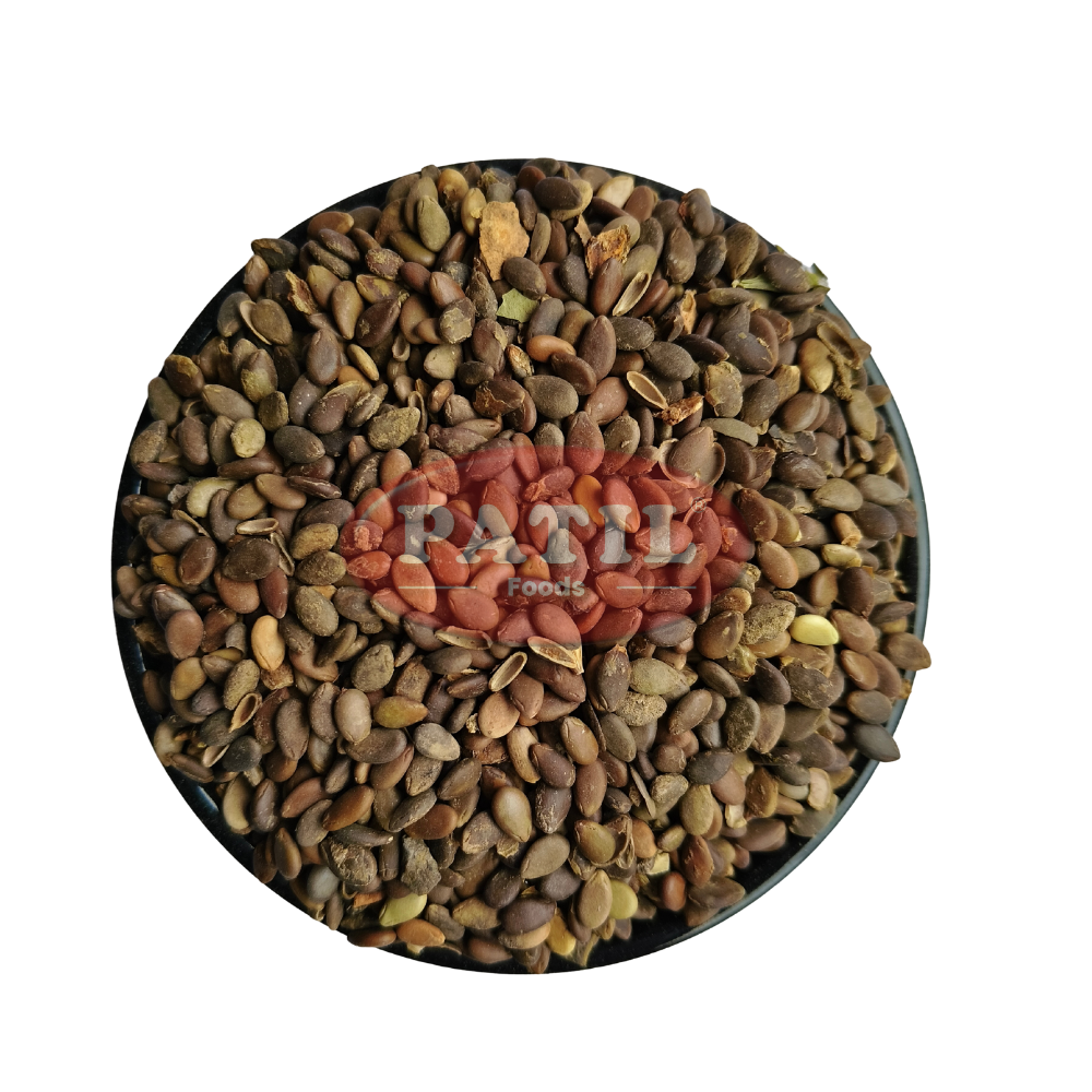 Closeup of Indrayan seeds showing natural texture and whole seed quality